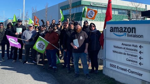 Amazon warehouse workers in Quebec form first Canadian union