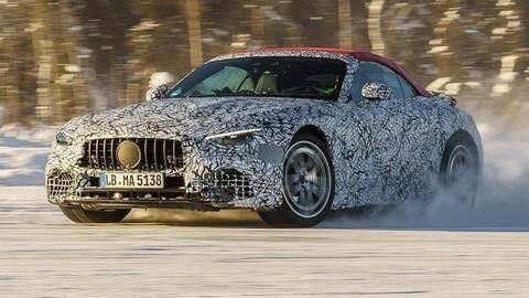 2022 Mercedes-AMG SL convertible spotted testing; design details revealed 2022 Mercedes-AMG SL convertible spotted testing; design details revealed