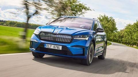 SKODA ENYAQ SPORTLINE iV SUV, with cosmetic changes, breaks cover SKODA ENYAQ SPORTLINE iV SUV, with cosmetic changes, breaks cover