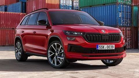 Prior to launch in India, SKODA KODIAQ (facelift) spied undisguised Prior to launch in India, SKODA KODIAQ (facelift) spied undisguised