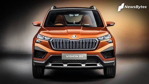 Skoda Vision IN found testing in India, design details revealed Skoda Vision IN found testing in India, design details revealed