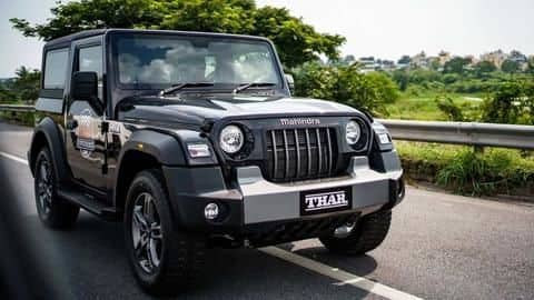 Mahindra Thar SUV receives 75,000 bookings in India Mahindra Thar SUV receives 75,000 bookings in India