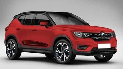 Renault's upcoming sub-compact SUV, codenamed HBC, spotted testing in India Renault's upcoming sub-compact SUV, codenamed HBC, spotted testing in India