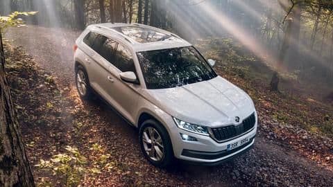 Skoda Kodiaq (facelift) spotted testing, design features revealed Skoda Kodiaq (facelift) spotted testing, design features revealed