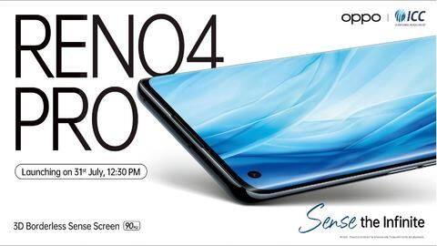 OPPO Reno4 Pro to be launched on July 31 OPPO Reno4 Pro to be launched on July 31