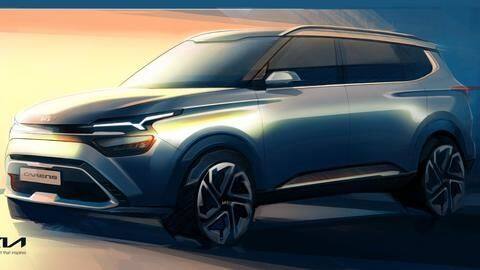 Kia Carens MPV previewed in official sketches; design revealed Kia Carens MPV previewed in official sketches; design revealed