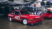 This race car celebrates Acura's 40th anniversary in US