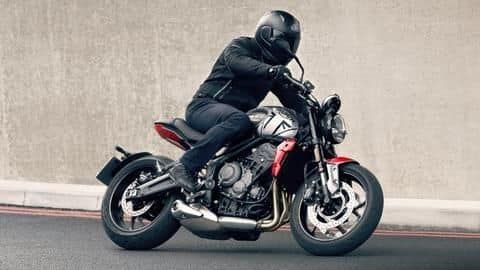 Triumph Trident 660 motorbike to be launched in India soon Triumph Trident 660 motorbike to be launched in India soon