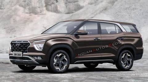 Ahead of launch next year, Hyundai Creta 7-seater spotted testing Ahead of launch next year, Hyundai Creta 7-seater spotted testing