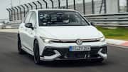 This is the fastest Volkswagen car at the Nurburgring racetrack
