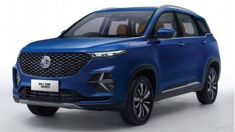MG Hector Plus (7-seater) spied at dealership, launch imminent MG Hector Plus (7-seater) spied at dealership, launch imminent