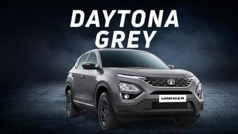 Tata Harrier SUV now available in new 'Daytona Grey' shade Tata Harrier SUV now available in new 'Daytona Grey' shade