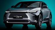 Toyota bZ4X SUV concept, with a solar charging system, revealed