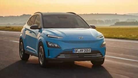 Hyundai unveils facelifted version of Kona Electric SUV: Details here Hyundai unveils facelifted version of Kona Electric SUV: Details here