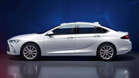 The sedan flaunts a redesigned grille and alloy wheels
