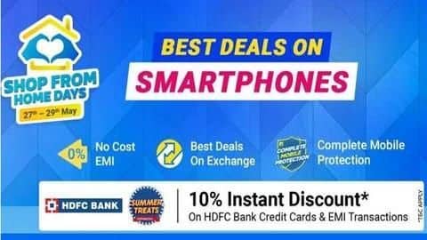 Flipkart 'Shop From Home Days' sale: Attractive offers on smartphones Flipkart 'Shop From Home Days' sale: Attractive offers on smartphones