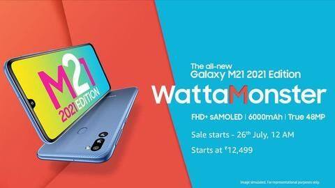 Samsung Galaxy M21 2021 Edition goes official at Rs. 12,500 Samsung Galaxy M21 2021 Edition goes official at Rs. 12,500