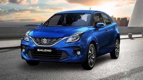 Baleno has a sloping roofline and all-LED lighting