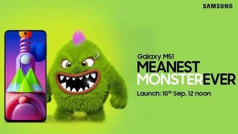 Samsung Galaxy M51 will be launched on September 10 Samsung Galaxy M51 will be launched on September 10
