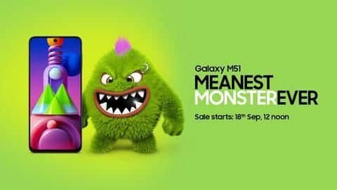 Samsung Galaxy M51's first sale in India at 12 pm Samsung Galaxy M51's first sale in India at 12 pm