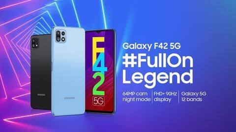 Samsung Galaxy F42 5G debuts in India at Rs. 21,000 Samsung Galaxy F42 5G debuts in India at Rs. 21,000