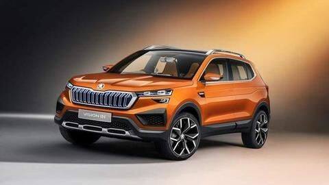 Skoda Vision IN spotted testing again, new design features revealed Skoda Vision IN spotted testing again, new design features revealed