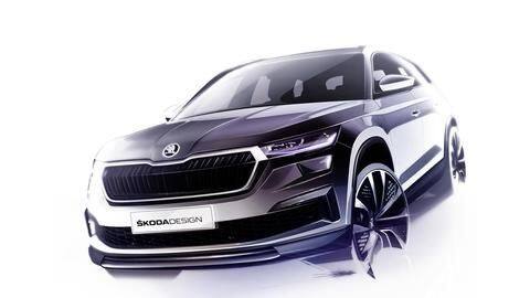 Ahead of debut, 2021 SKODA KODIAQ previewed in official sketches Ahead of debut, 2021 SKODA KODIAQ previewed in official sketches