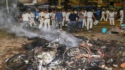 BJP rallyists vandalized the bust of Iswar Chandra Vidyasagar BJP rallyists vandalized the bust of Iswar Chandra Vidyasagar
