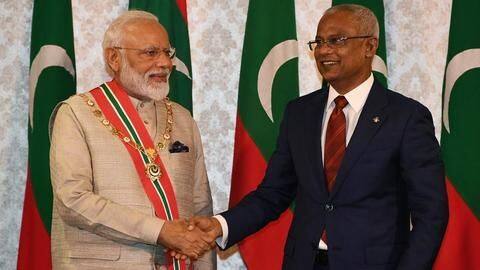 Before arriving in Sri Lanka, PM Modi visited the Maldives Before arriving in Sri Lanka, PM Modi visited the Maldives