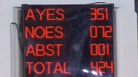 Resolution to revoke Article-370 passed; 351 members vote in favor Resolution to revoke Article-370 passed; 351 members vote in favor