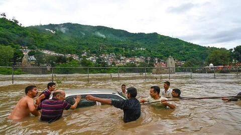 Heavy rains, floods across parts of North and South India Heavy rains, floods across parts of North and South India