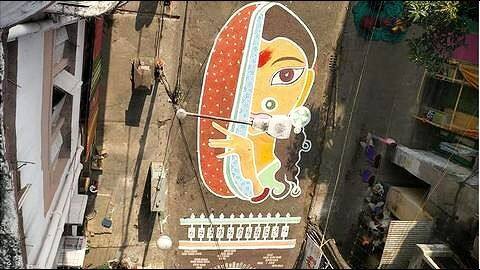 Kolkata: Durga Puja street graffiti narrates sex workers' tale Kolkata: Durga Puja street graffiti narrates sex workers' tale