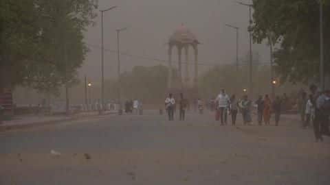 Severe dust storm hits Delhi; IGI Airport flight operations suspended Severe dust storm hits Delhi; IGI Airport flight operations suspended