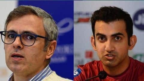 Omar Abdullah, Gautam Gambhir spar over 'Separate J&K PM' remark Omar Abdullah, Gautam Gambhir spar over 'Separate J&K PM' remark