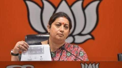 Rahul promised loan waiver to farmers, later betrayed them: Irani Rahul promised loan waiver to farmers, later betrayed them: Irani