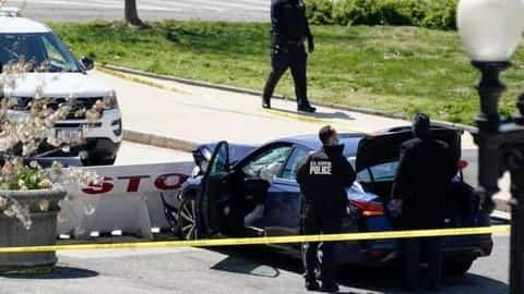 US Capitol attack: Car rams security barricade; 1 officer killed US Capitol attack: Car rams security barricade; 1 officer killed