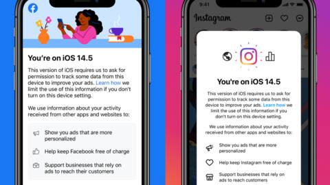 Facebook, Instagram iOS apps include notices extolling virtues of app-tracking Facebook, Instagram iOS apps include notices extolling virtues of app-tracking