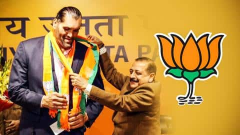 Ahead of Punjab elections, 'The Great Khali' joins BJP Ahead of Punjab elections, 'The Great Khali' joins BJP