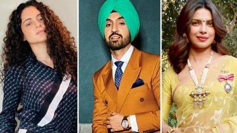 Kangana slams Diljit and Priyanka for 'misleading' farmers Kangana slams Diljit and Priyanka for 'misleading' farmers