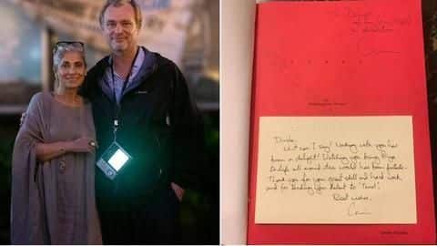 Akshay Kumar shares Christopher Nolan's special note for Dimple Kapadia Akshay Kumar shares Christopher Nolan's special note for Dimple Kapadia
