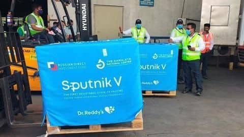 Three million Sputnik V doses reach Hyderabad from Russia Three million Sputnik V doses reach Hyderabad from Russia