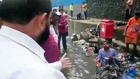Supervisor fell sick after MLA had garbage thrown at him Supervisor fell sick after MLA had garbage thrown at him