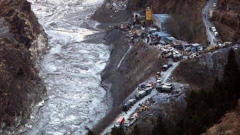 Uttarakhand flood: Lake formed as stream joining Rishiganga gets blocked Uttarakhand flood: Lake formed as stream joining Rishiganga gets blocked