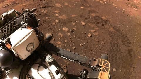 NASA's Perseverance rover performs first test drive on Mars NASA's Perseverance rover performs first test drive on Mars
