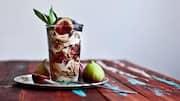 Quick and tasty: Fig and mint yogurt parfaits