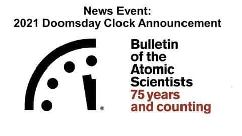 Doomsday Clock unmoved by pandemic; reads 100 seconds to midnight Doomsday Clock unmoved by pandemic; reads 100 seconds to midnight