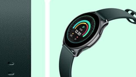 The smartwatch offers 5ATM water resistance