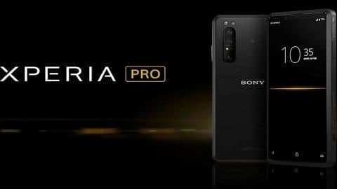 Sony Xperia Pro, with 4K display and micro-HDMI port, launched Sony Xperia Pro, with 4K display and micro-HDMI port, launched