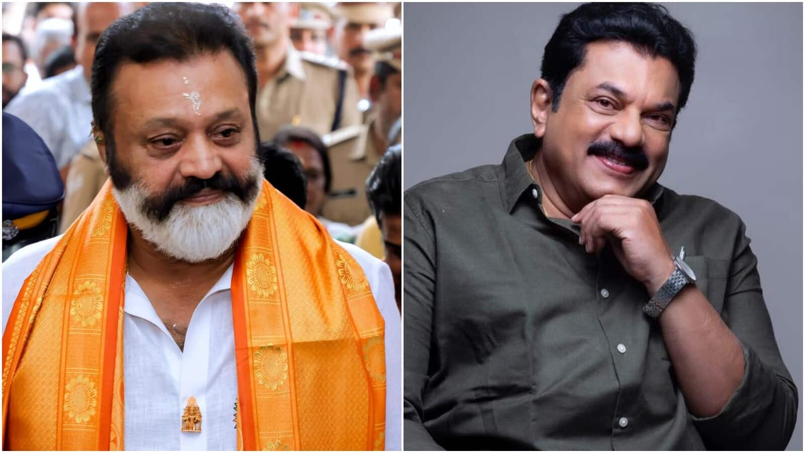 Sexual-harassment scandal: Suresh Gopi avoids Mukesh questions, pushes reporters aside