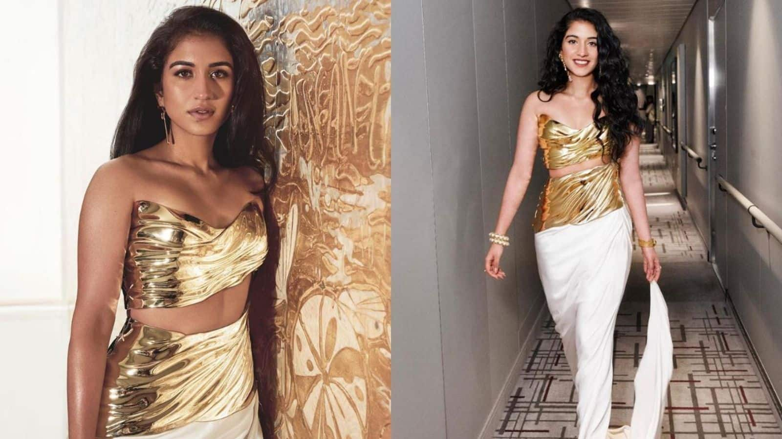 See viral look: Bride-to-be Radhika Merchant stuns in space-age gown